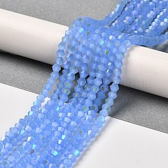 Imitation Jade Electroplate Glass Beads Strands&nbsp;LS-GLAA-F029-J4mm-D04