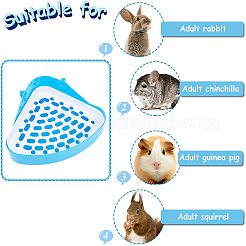 Plastic Small Animal Triangle Toilet Trainer Corner&nbsp;AJEW-GA0001-34B