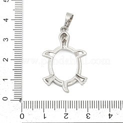 Brass Pendant Cabochon Settings&nbsp;KK-S521-10P