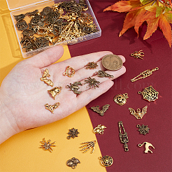 80Pcs 20 Styles Tibetan Style Alloy Pendants&nbsp;FIND-UN0010-12