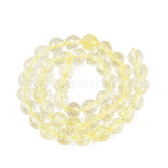 Crackle Transparent Glass Beads Strands&nbsp;GLAA-N068-04A-05