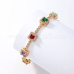 Colorful Cubic Zirconia Tennis Bracelets for Women&nbsp;XZ3226-1
