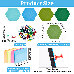 40Pcs Iron Map Pins&nbsp;AJEW-CP0005-35