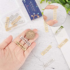 16Pcs 2 Colors 201 Stainless Steel Pendants&nbsp;STAS-SC0005-10