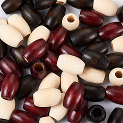 60Pcs 3 Colors Wooden Beads&nbsp;WOOD-CD0001-12