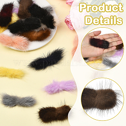 24Pcs 12 Colors Bowknot Faux Mink Fur Ornament Accessories&nbsp;FIND-SC0020-22