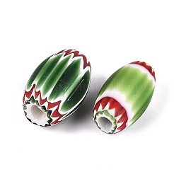 Handmade Millefiori Glass Barrel Beads&nbsp;LS-LA-N002-32C