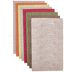 8Pcs Imitation Leather Fabrics&nbsp;DIY-WH20031-122