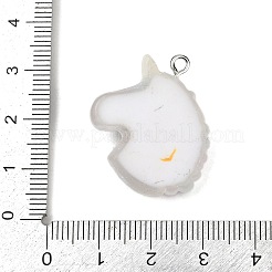 Transparent Resin Pendants&nbsp;RESI-R467-01P-04