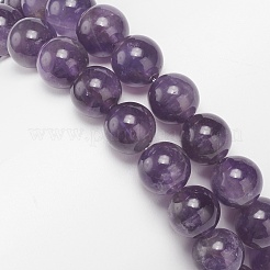 2Pcs 2 Style Natural Amethyst & Rose Quartz Beaded Stretch Bracelets Set&nbsp;BJEW-JB09020