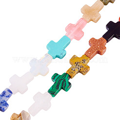 1 Strand Natural & Synthetic Mixed Gemstone Beads Strands&nbsp;G-TA0002-83