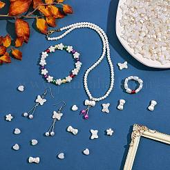 300Pcs 4 Style ABS Plastic Imitation Pearl Beads&nbsp;KY-SZ0001-40