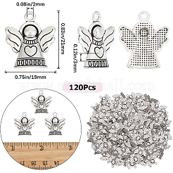 120Pcs Tibetan Style Alloy Pendants&nbsp;FIND-SC0007-44