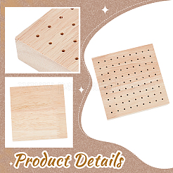 Oak Wooden Food Skewer Display Holder&nbsp;WOOD-WH0124-48A
