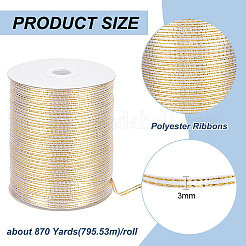 Polyester Ribbons&nbsp;SRIB-WH0011-219A-01