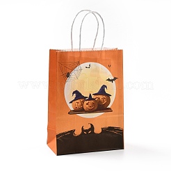 Halloween Theme Kraft Paper Gift Bags&nbsp;CARB-A006-01H
