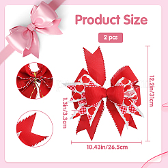 Polyester Big Bowknot&nbsp;FIND-WH0126-414E