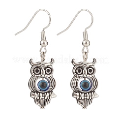 Alloy Charm with Resin Evil Eye Dangle Earring&nbsp;EJEW-JE04926