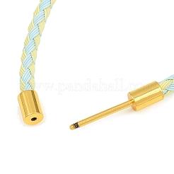 Braided Steel Wire Bracelet Making&nbsp;KK-CBA6056-03A-G