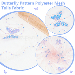 1 Sheet Butterfly Pattern Polyester Fabrics&nbsp;DIY-BC0012-75