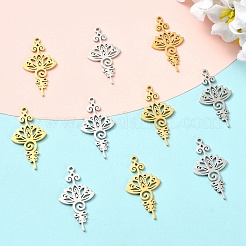10Pcs 2 Colors 201 Stainless Steel Pendants&nbsp;STAS-YW0011-06