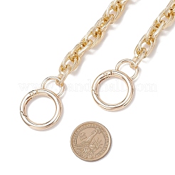 2Pcs 2 Styles Aluminium Textured Rope Chain Bag Decorative Chains&nbsp;FIND-JF00161