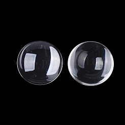 Transparent Glass Cabochons&nbsp;GGLA-R026-48mm-B
