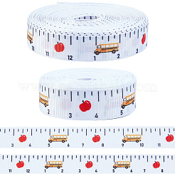 2 Rolls 2 Styles Back to School Season Polyester Ribbons&nbsp;OCOR-GF0005-94