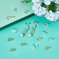 32Pcs 2 Colors Brass Clip-on Earring Findings&nbsp;KK-UN0001-87