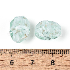 Handmade Lampwork & Glitter Powder Beads Strands&nbsp;LAMP-T023-29E