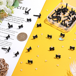 42Pcs Alloy Stud Earrings Findings&nbsp;EJEW-ME0001-25