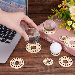 50Pcs 3 Styles Wood Hollow Pendants&nbsp;WOOD-CP0001-03