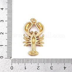 Brass Red Enamel Pendants&nbsp;X-KK-C116-03A-G