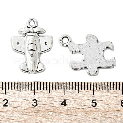 100Pcs 10 Styles Tibetan Style Alloy Cartoon Boy Pendants&nbsp;TIBEP-CJ0002-77