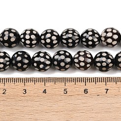 Tibetan Style dZi Beads Strands&nbsp;G-G328-A02-10mm