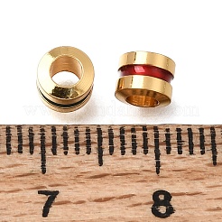 Brass Enamel Beads&nbsp;KK-G605-06G