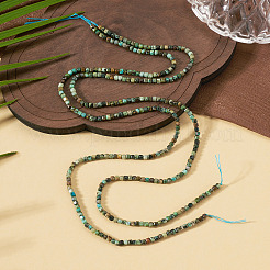 2 Strands Natural African Turquoise(Jasper) Beads Strands&nbsp;G-TA0003-42