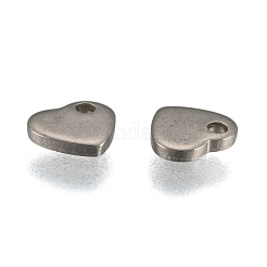 Tarnish Resistant Original Color Heart Charms 304 Stainless Steel Pendants&nbsp;X-STAS-Q073