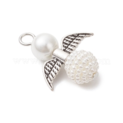 50Pcs Acrylic Imitation Pearl & Glass Pearl Pendants&nbsp;PALLOY-JF04038-07