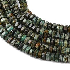 Natural African Turquoise(Jasper) Beads Strands&nbsp;G-G317-A23-3X6MM