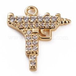 Brass Micro Pave Cubic Zirconia Pendants&nbsp;ZIRC-H115-05