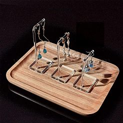 Transparent Acrylic Earring Display Stands&nbsp;EDIS-WH0007-01