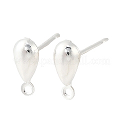 Teardrop Brass Stud Earring Findings&nbsp;KK-H258-12S