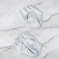 1 Pair PU Leather Half-finger Gloves&nbsp;AJEW-CL0005-75A