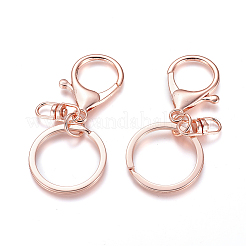 Iron Alloy Lobster Claw Clasp Keychain&nbsp;KEYC-D016-RG