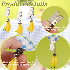 Banana Resin Imitation Fruit Tablecloth Weights&nbsp;HJEW-PH01938