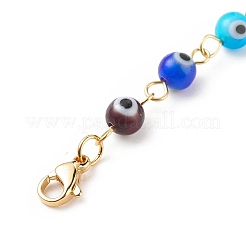 7 Chakra Handmade Lampwork Evil Eye Beaded Pendant Decorations&nbsp;HJEW-JM00796