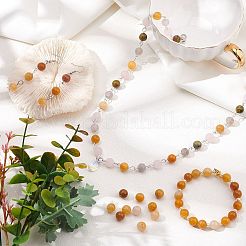 Natural Topaz Jade Bead Strands&nbsp;G-AR0001-35