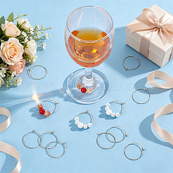 304 Stainless Steel Hoop Earring Settings&nbsp;STAS-UN0015-67