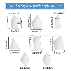 Triangle/Polygon/Rectangle/Horse Eye/Rhombus Acrylic Connector Charms&nbsp;MACR-PH0001-85B